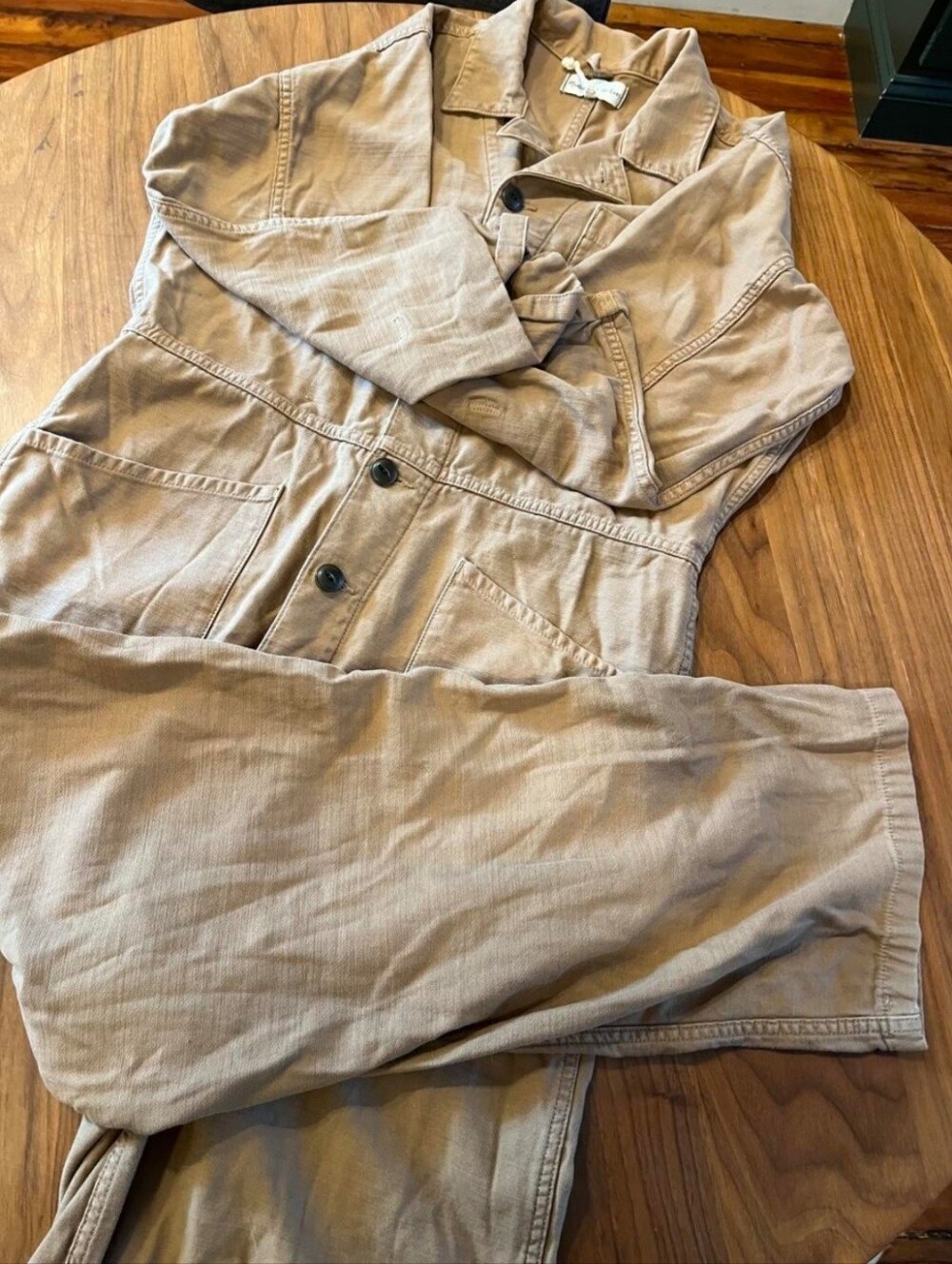 Madewell X As Ever Light Brown Denim Jumpsuit/Coveralls